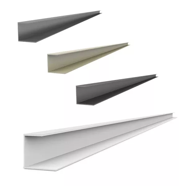 Proslat 8 ft. PVC J Trim Pack