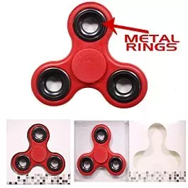 Red Spinner Metal Rings