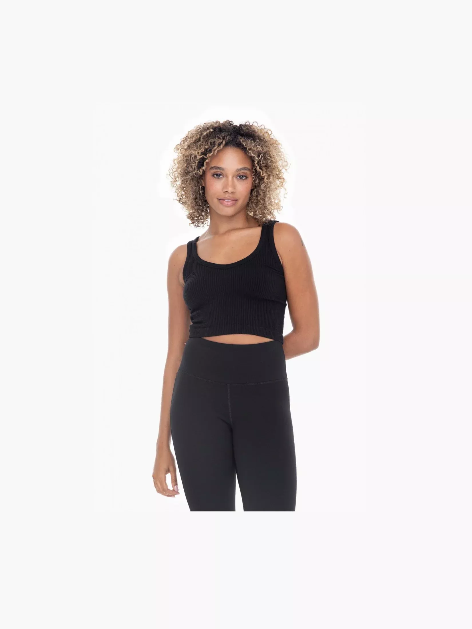 Ribbed Seamless Cropped Tank