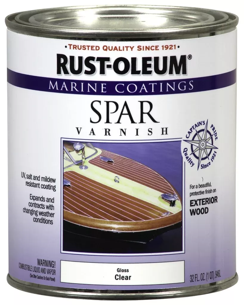 Rust-Oleum 207008 Marine Coatings Spar Varnish, 1 Quart