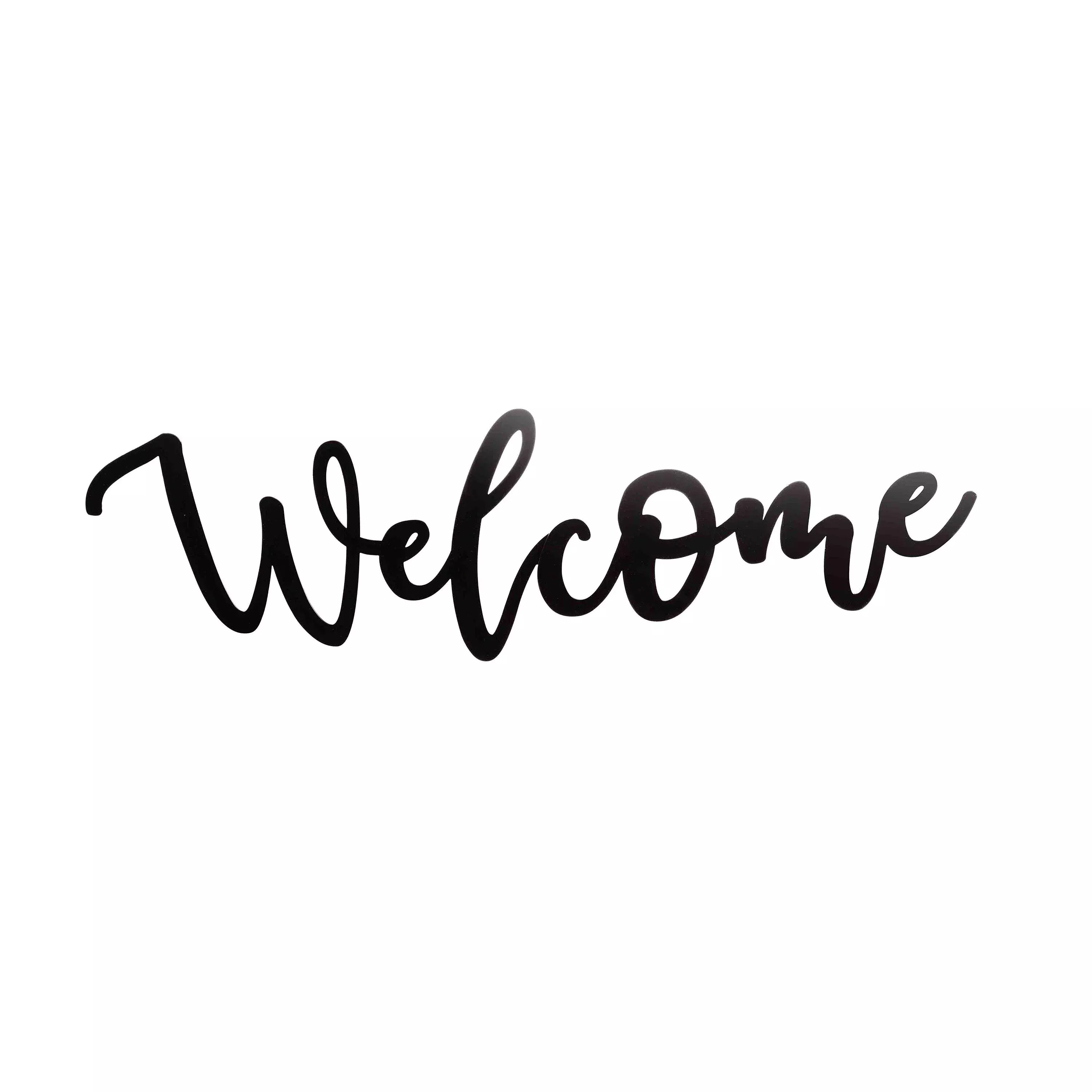 Script-Style Welcome Sign