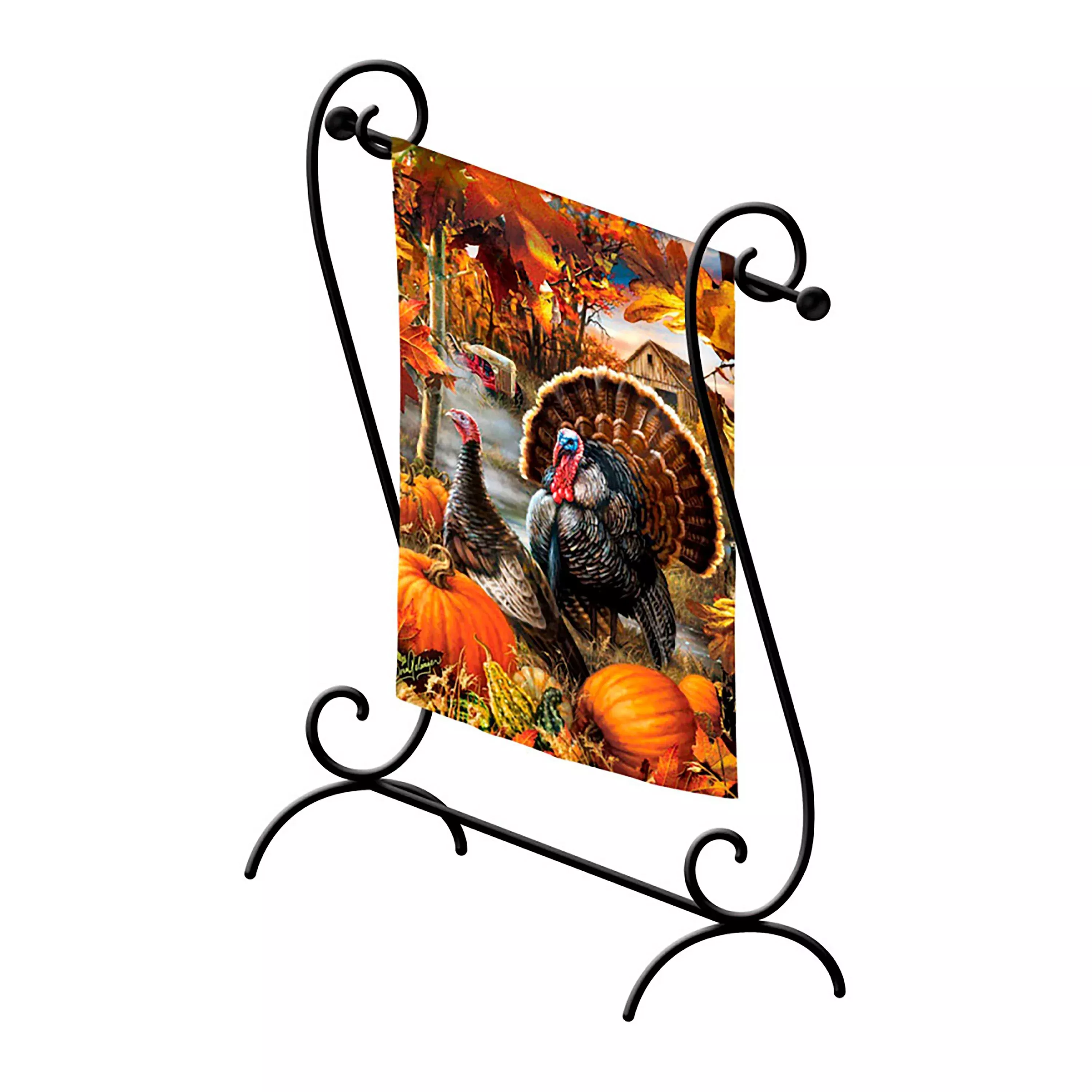 Scroll Garden Flag Stand