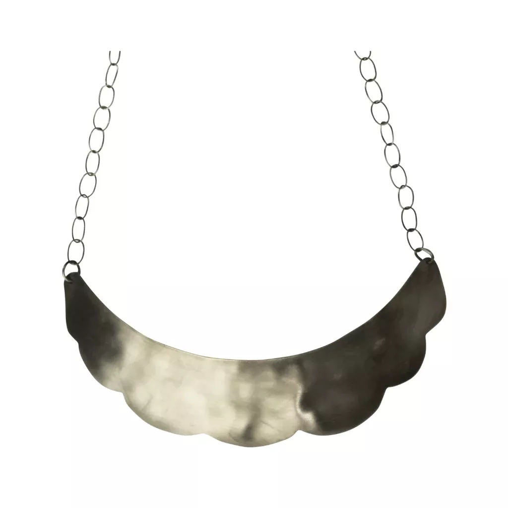 Silver Dora Scalloped Necklace