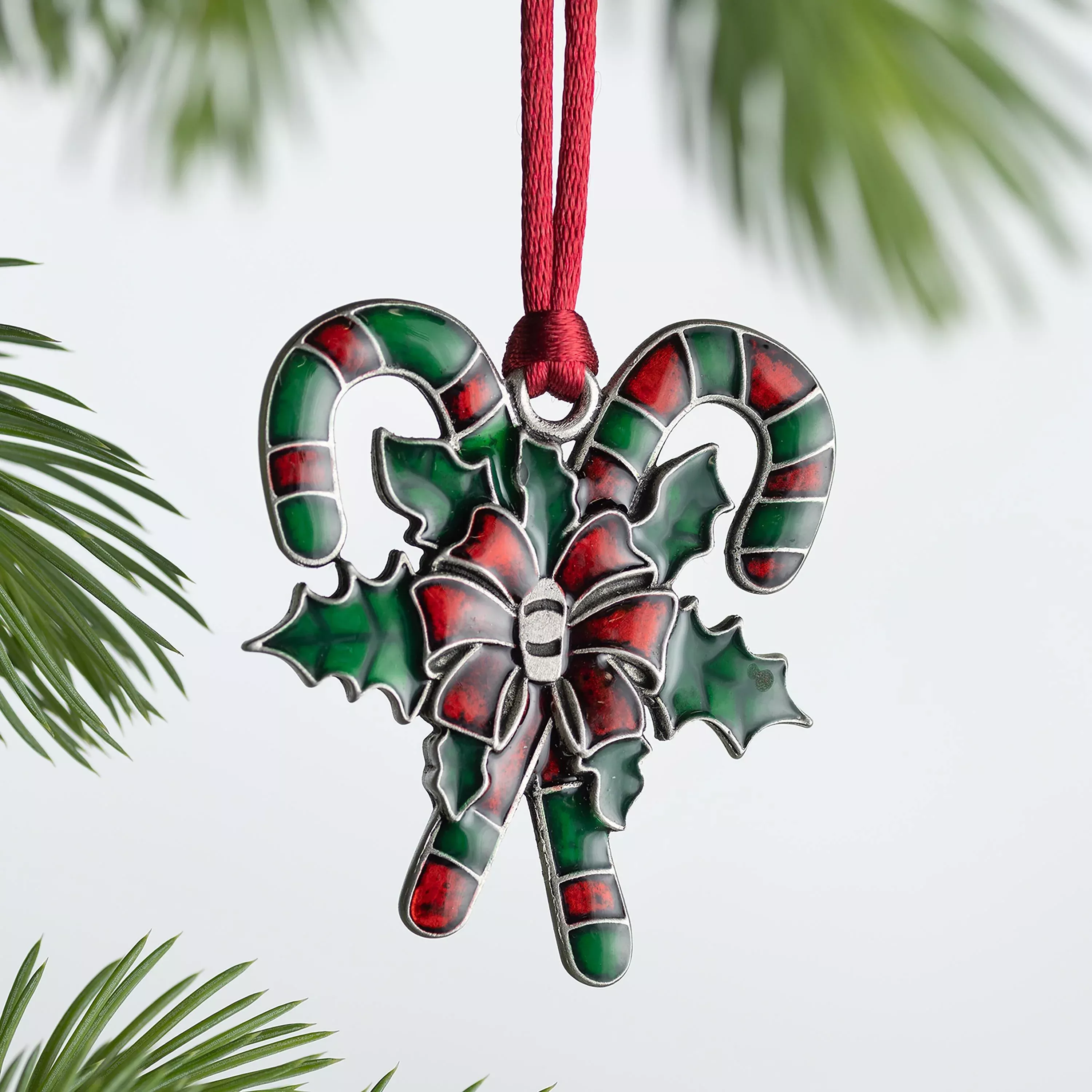 Solid Pewter Christmas Tree Ornament