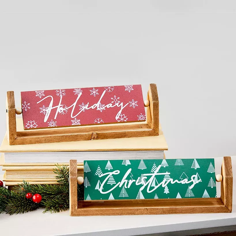 Spinning Double-Sided Signs