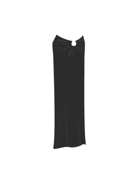Stretch Jersey Maxi Skirt