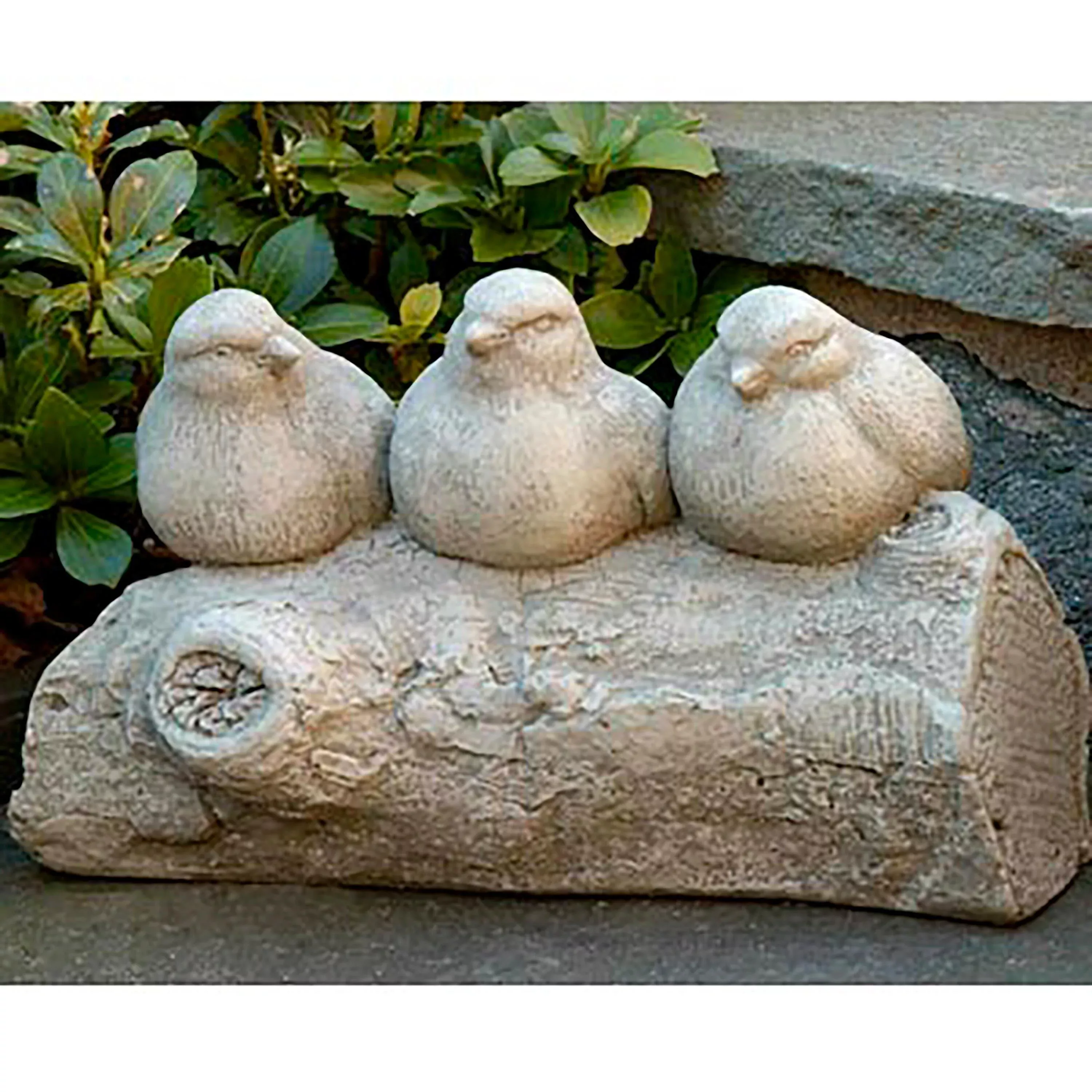 Three's a Crowd Stone Garden Statue