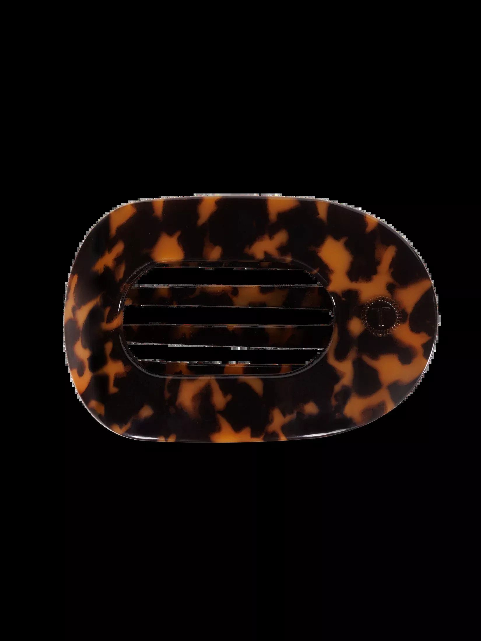 Tortoise Large Flat Round Clip