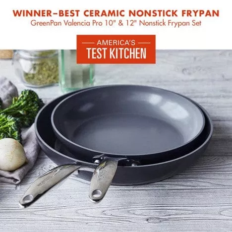 Valencia Pro 10" and 12" Frying Pan Set by GreenPan