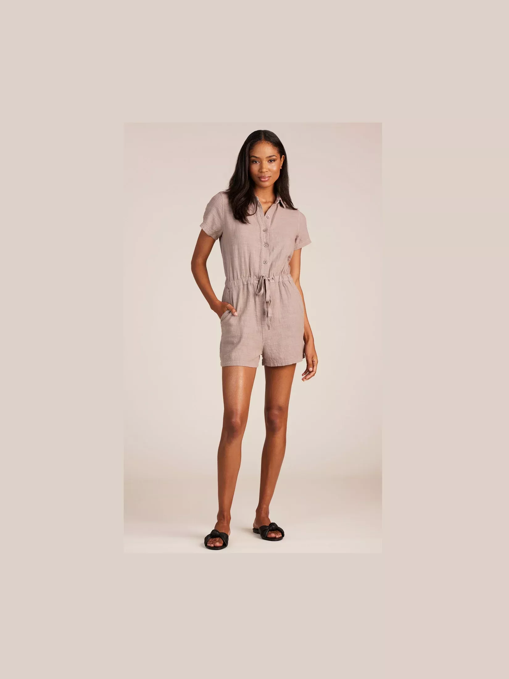 Water Short Sleeve Romper