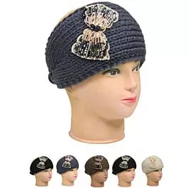 Winter Headbands with Crystals for Women
