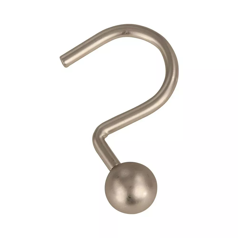 Worldwide Sourcing SD-CBH-SN Curtain Hook Ball, Satin Nickel