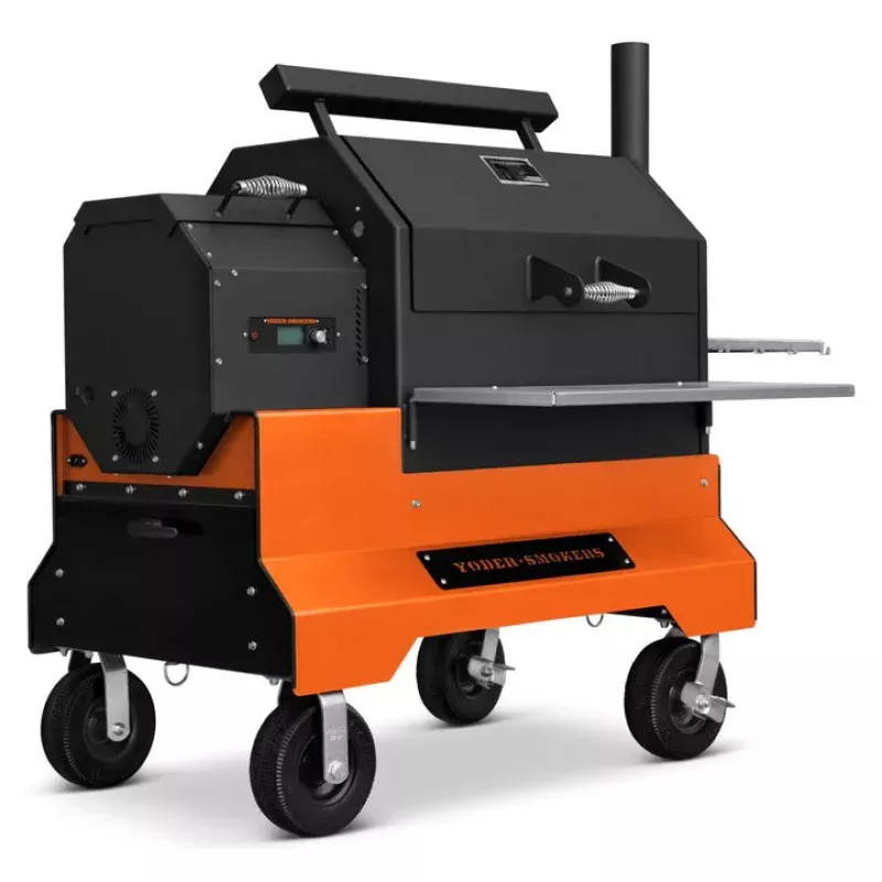 Yoder Smokers: YS640S Competition Cart with Storage Drawer Black