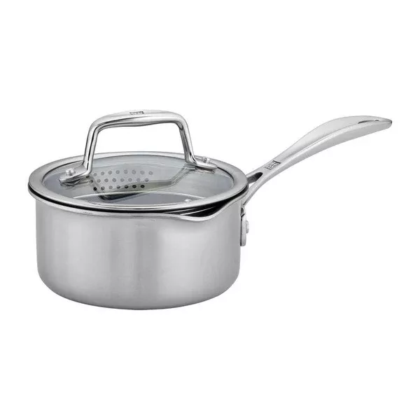 Zwilling Clad CFX 1 qt Stainless Steel Ceramic Non-Stick Sauce Pan